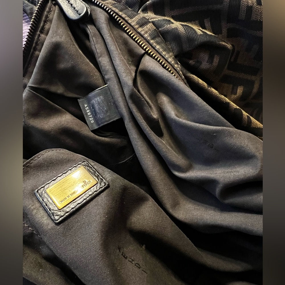 ๐ค FENDI Zucca Borsa B Hobo Bag Made In ITALY Authentic! - Picture 13 of 16
